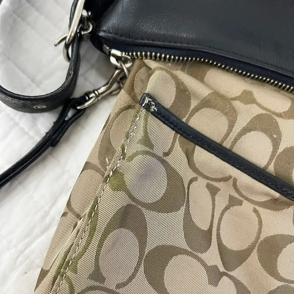 Vintage Coach Legacy Hobo Leather Bag 9326 Crossbody Handbag Black Purse